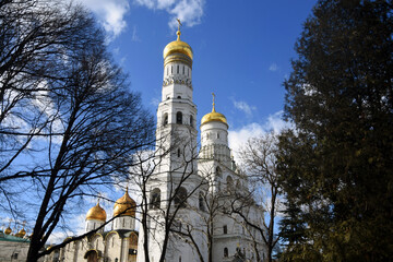 Ivan Great Bell tower. Moscow Kremlin architecture.