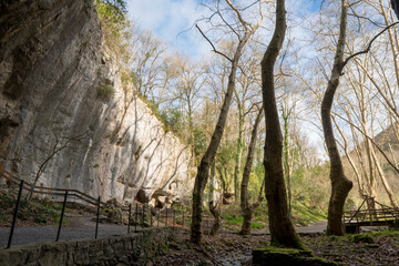 Fototapeta premium Batzan valley in Navarre Spain . Zugarramurdi caves.