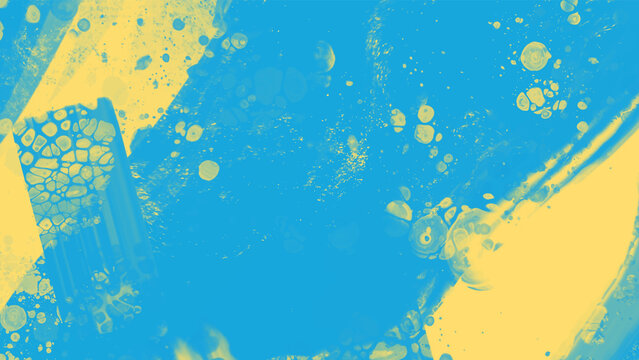 Abstract Blue Yellow paint Background. Vector illustration design © sdmix