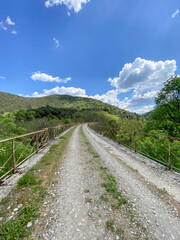 Route de montagne dans les Cévennes, Occitanie