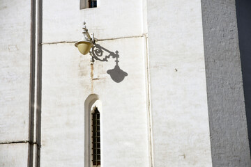 detail of the facade of a church