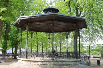 Le jardin de l'archevéché, ville de Bourges, département du Cher, France