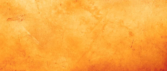Deurstickers Orange textured concrete wall background © Stillfx
