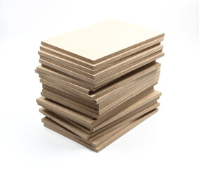 A large number of mdf boards used for interior decoration.