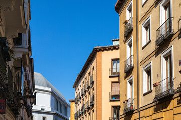 Fototapeta na wymiar Residential buildings, Madrid, Spain