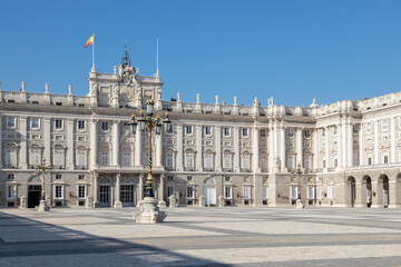 Fototapeta na wymiar Royal Palace patio, Madrid, Spain