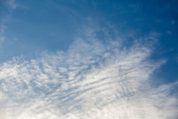 Dense white cloud in the blue sky