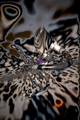 Obraz na płótnie Canvas 3d abstract illustration of an object on a background