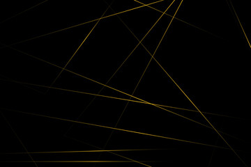 Abstract black with gold lines, triangles background modern design. Vector illustration EPS 10.