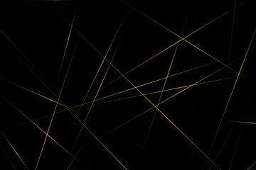 Abstract black with gold lines, triangles background modern design. Vector illustration EPS 10.