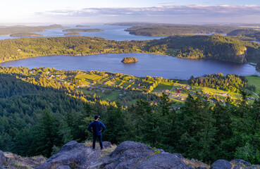 Amazing View from the Top to Mount Erie