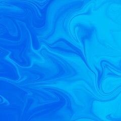 Psychedelic abstract colorful blue backdrop. Liquid texture