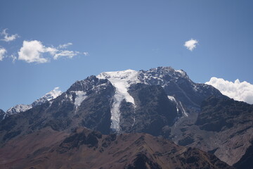 Glacier on top of a mountain