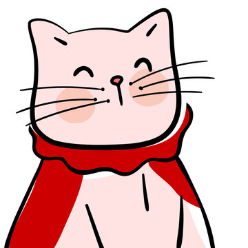 cat, illustration, kitten, 猫，插画