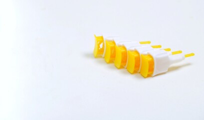 A bunch of lancets used for random blood sugar(GRBS) checking . - obrazy, fototapety, plakaty