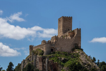 Fototapeta na wymiar HDR image of the castle of Almansa in Spain