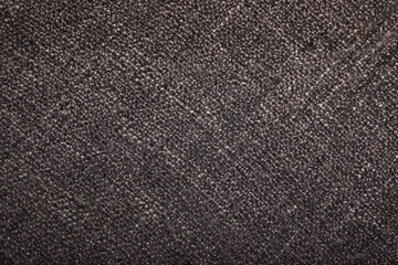 Black Cloth texture woven close up.