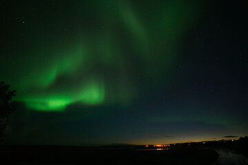 Fototapeta premium Northern Lights near Muonio Finland