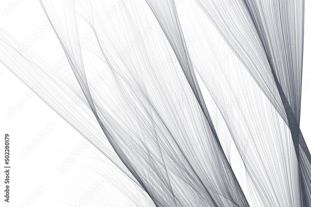 Canvas Prints smooth linear wave hair textures in futuristic technology style. abstract particle emitter 3d backgr