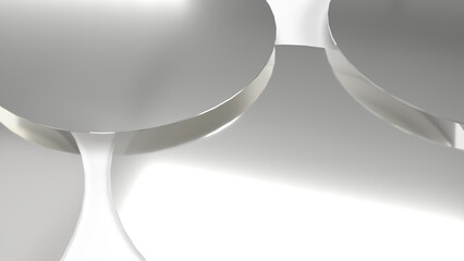 
Realistic 3D Metalic Circle Background