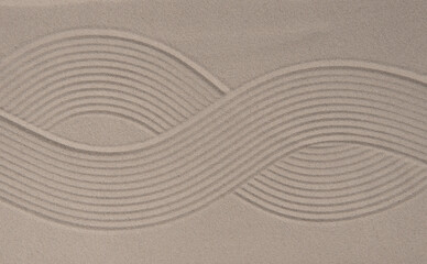 Zen pattern in sand as background,Zen concept