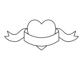 heart with ribbon