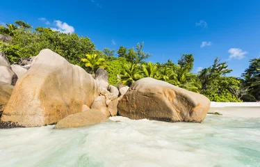 Tuinposter Anse Lazio beach in Seychelles © Fyle