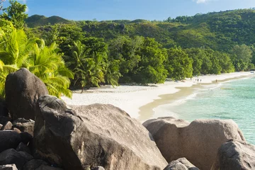 Gordijnen Anse Lazio beach in Seychelles © Fyle