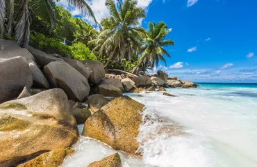 Fotobehang Anse Patates in Seychelles © Fyle