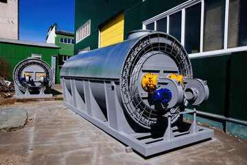 Furnace RIR block for grain drying complex