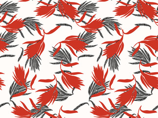 Fototapeta premium Seamless flowers pattern, floral print.