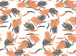 Seamless flowers pattern, floral print.