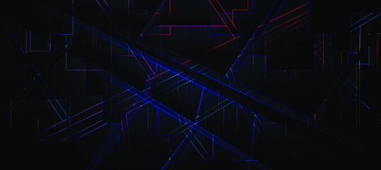 cyber punk background and link network, light background , digital background future