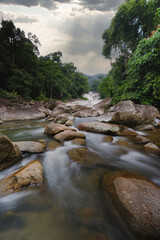 promlok waterfall in nakhon si thammarat Thailand