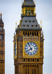 Repaired Big Ben in London, UK