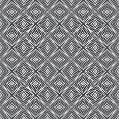 Striped hand drawn pattern. Black symmetrical