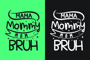 Mother's Day t-shirt designs for print editable vector 
