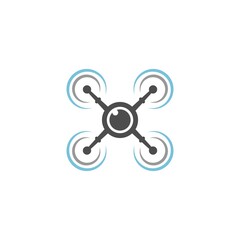 Drone icon logo design illustration vector