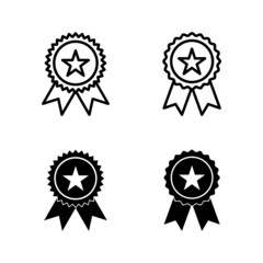 Badge icon vector. Awards icon vector. Achieve sign and symbols