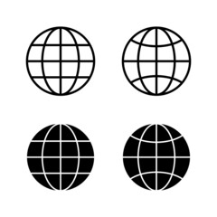 Web icons vector. go to web sign and symbol. web click icon. Global search icon