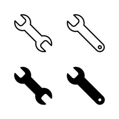 Wrench icons vector. repair icon. tools sign and symbol