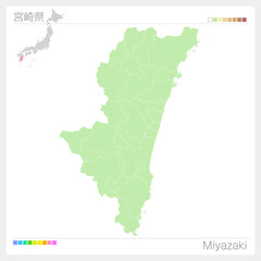 宮崎県・Miyazaki Map