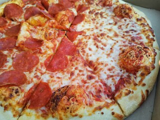 Pizza Peperonni en Mexico 