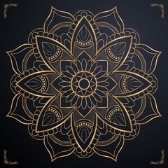 Luxury ornamental mandala design and download eps file