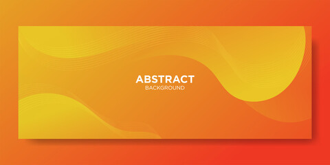 Obraz premium Abstract Colorful liquid background. Modern background design. gradient color. Orange Dynamic Waves. Fluid shapes composition. Fit for website, banners, wallpapers, brochure, posters