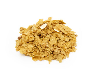 Cereal isolated on white background.