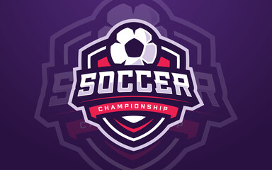 Professional Soccer Club Logo Template for Sports Team