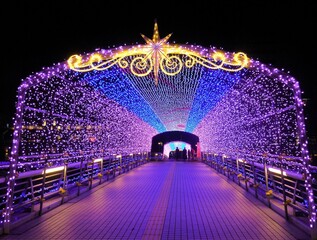 紫川のイルミネーション