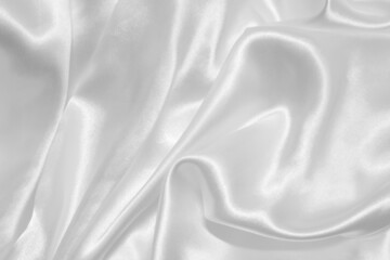 Naklejka premium Shiny linen surface. Fabric background. Softness of the fabric.