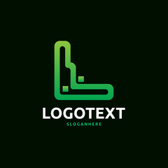 Fototapeta premium letter L logo